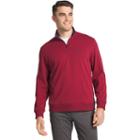 Men's Izod Advantage Regular-fit Performance Quarter-zip Fleece Pullover, Size: Large, Brt Red