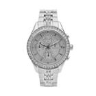 Jennifer Lopez Women's Crystal Stainless Steel Chronograph Watch, Size: Medium, Silver