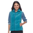 Women's Columbia Three Lakes Fleece Vest, Size: Small, Green Oth