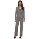 Women's Le Suit Twill 1-button Pant Suit, Size: 10, Lt Beige