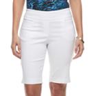 Women's Dana Buchman 11-in. Pull-on Bermuda Shorts, Size: Xl, Natural