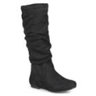 Journee Collection Rebecca Women's Knee-high Slouch Boots, Size: Medium (9), Black