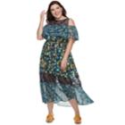 Plus Size Chaya Floral Lace Maxi, Women's, Size: 16 W, Blue (navy)