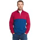 Men's Izod Advantage Sportflex Colorblock Quarter-zip Fleece Pullover, Size: Large, Brt Red