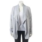 Plus Size Tek Gear&reg; Drop-shoulder Cardigan, Women's, Size: 1xl, Light Grey