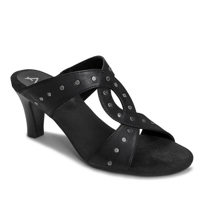A2 By Aerosoles Powssibility Women's High Heel Sandals, Size: Medium (9), Black