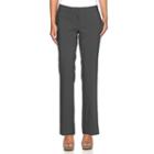 Women's Apt. 9&reg; Torie Curvy Fit Dress Pants, Size: 2 T/l, Grey (charcoal)