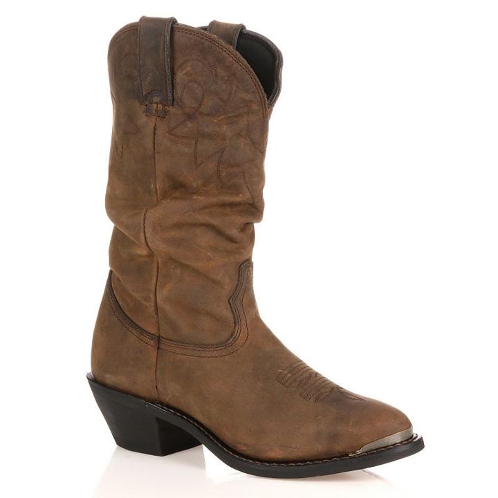 Durango Slouch Distressed Women's Cowboy Boots, Size: Medium (6.5), Brown