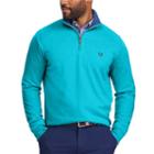 Men's Chaps Classic-fit Easy-care Quarter-zip Pullover, Size: Large, Blue