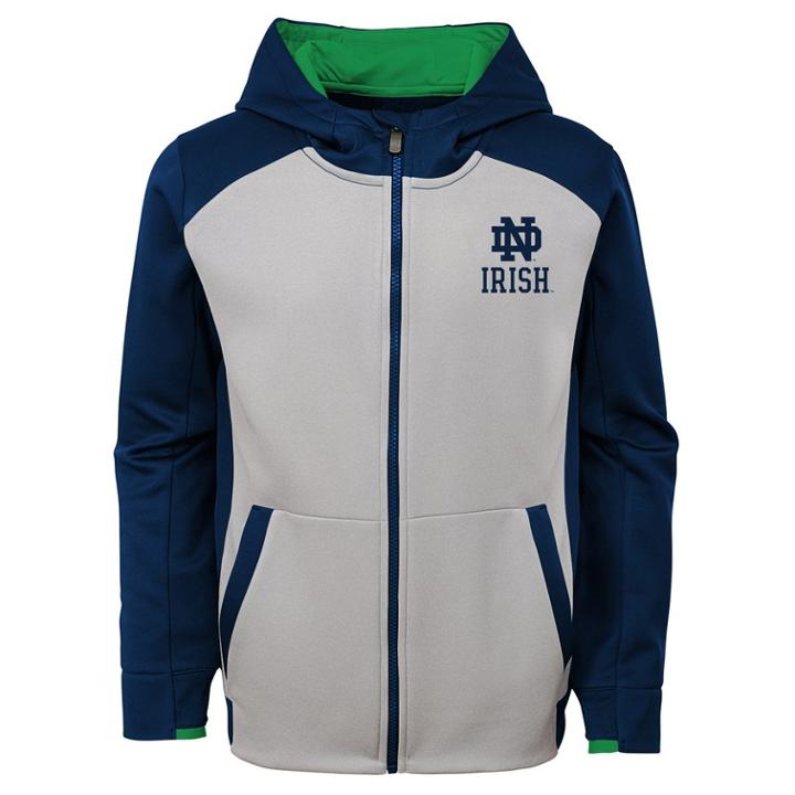 Boys 8-20 Notre Dame Fighting Irish Hi-tech Hoodie, Size: Xl 18-20, Grey