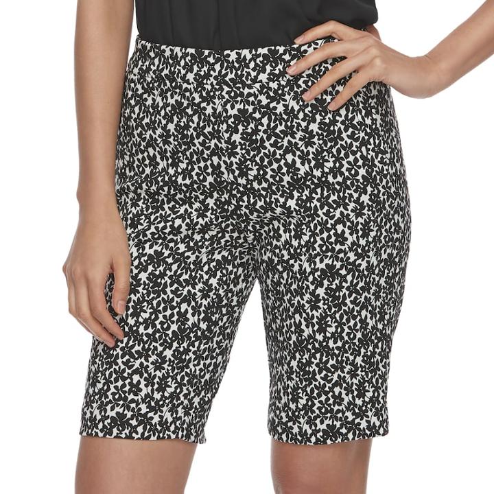 Women's Elle&trade; Bermuda Shorts, Size: Xl, Black