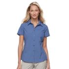 Women's Columbia Amberley Stream Solid Shirt, Size: Medium, Drk Purple