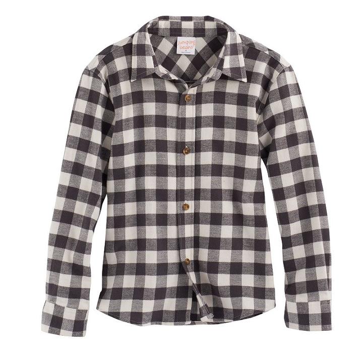 Boys 4-10 Jumping Beans&reg; Flannel Plaid Button-down Shirt, Size: 8, White Oth
