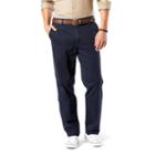 Men's Dockers D3 Classic-fit Washed Khaki Flat-front Pants, Size: 34x29, Blue (navy)