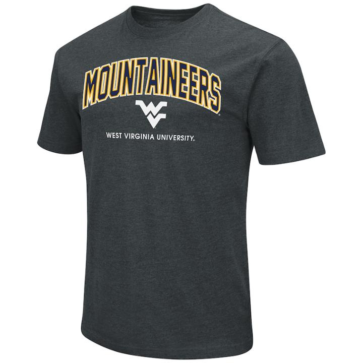 Men's West Virginia Mountaineers Wordmark Tee, Size: Medium, Dark Blue