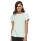 Women's Croft & Barrow&reg; Essential Classic Crewneck Tee, Size: Xl, Lt Green