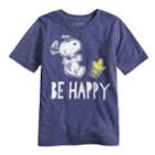 Boys 4-10 Jumping Beans&reg; Peanuts Snoopy & Woodstock Be Happy Graphic Tee, Size: 5, Blue (navy)