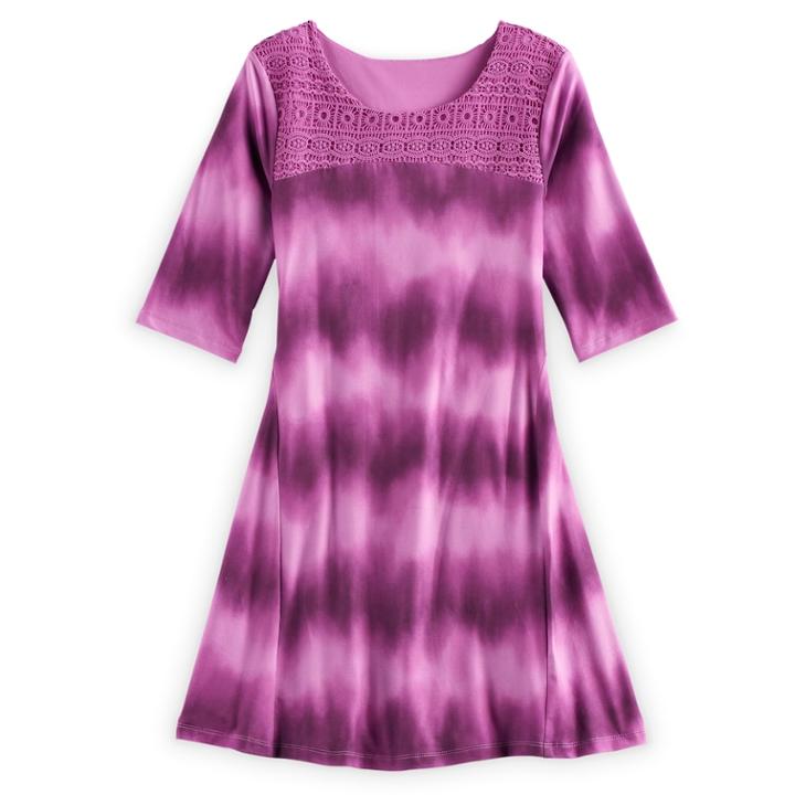 Girls 7-16 & Plus Size Mudd&reg; Crochet Yoke Dress, Size: 14, Blue