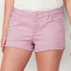 Women's Lc Lauren Conrad Frayed Jean Shorts, Size: 18, Brt Purple