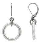 Simply Vera Vera Wang Two Tone Hoop Drop Earrings, Women's, Multicolor