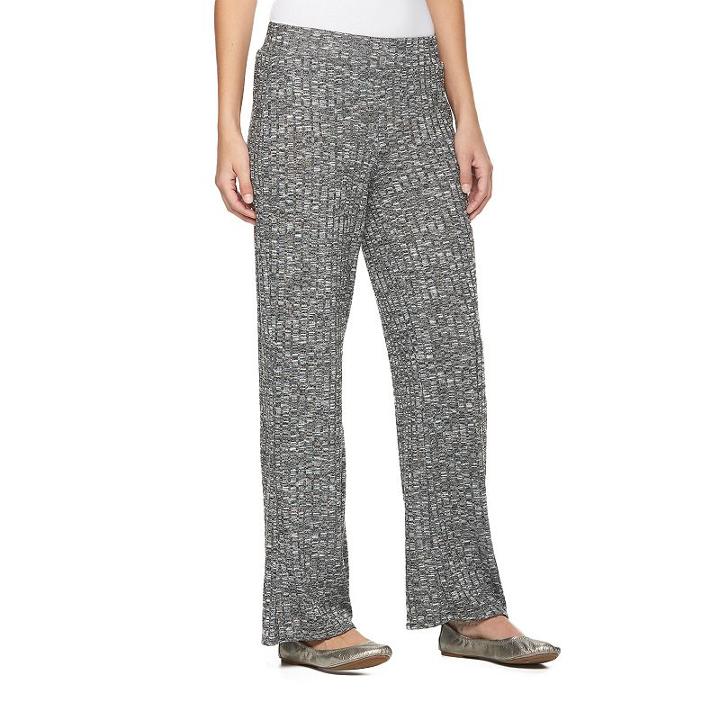 Women's Juicy Couture Ribbed Sweater Pants, Size: Xl, Med Grey