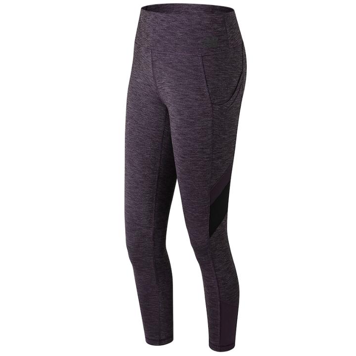 Women's New Balance Transform Luxe Crop Leggings, Size: Medium, Drk Purple