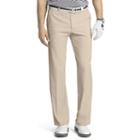 Men's Izod Straight-fit Performance Flat-front Golf Pants, Size: 32x30, Beige Over