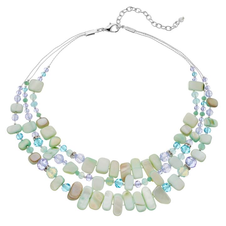 Napier Shell Composite Multistrand Necklace, Women's, Multicolor