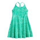 Girls 4-10 Jumping Beans&reg; Criss-cross Smocked Dress, Size: 4, Turquoise/blue (turq/aqua)