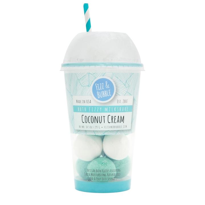 Fizz & Bubble Coconut Cream Bath Fizzy Milkshake, Multicolor