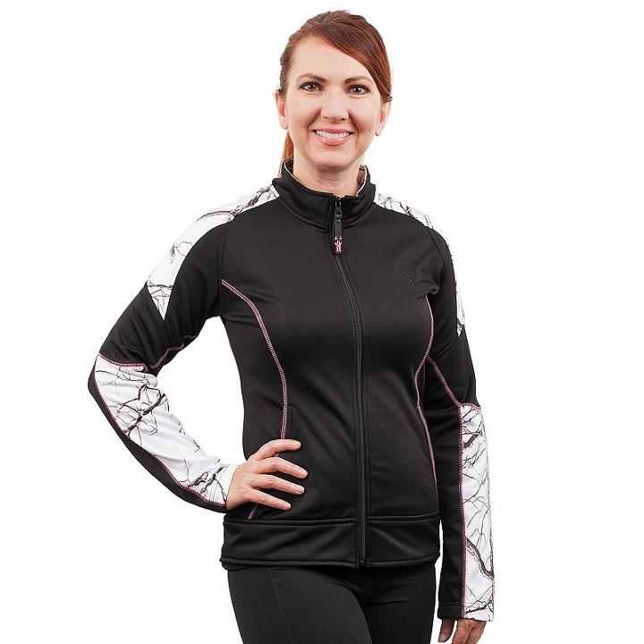 Women's Huntworth Lifestyle Active Fleece Hiking Jacket, Size: Small, Black