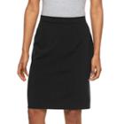 Petite Briggs Slimming Pencil Skirt, Women's, Size: 10 Petite, Black