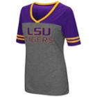 Women's Campus Heritage Lsu Tigers Varsity Tee, Size: Large, Dark Grey
