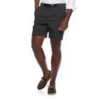 Men's Croft & Barrow&reg; Classic-fit Twill Belted Outdoor Shorts, Size: 34, Dark Grey
