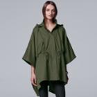 Women's Simply Vera Vera Wang Cape Jacket, Size: Medium, Dark Green