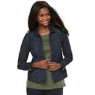 Petite Croft & Barrow&reg; Jacket, Women's, Size: Xs Petite, Dark Blue