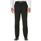 Big & Tall Savane Sharkskin Straight-fit Flat-front Dress Pants, Men's, Size: 46x28, Black