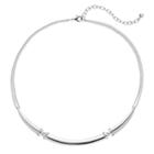 Dana Buchman Curved Bar Link Double Strand Necklace, Women's, Silver