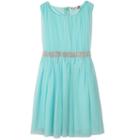 Girls 7-16 Speechless Gathered Tulle Rhinestone Waist Dress, Girl's, Size: 14, Med Blue