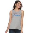 Women's Apt. 9&reg; Graphic Tank, Size: Xs, Grey
