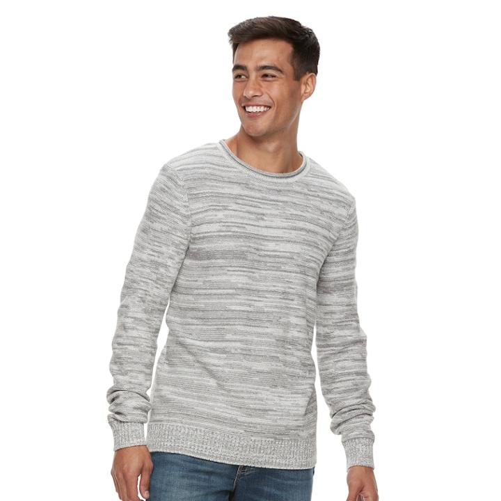 Men's Urban Pipeline&reg; Marbled Rolled Neck Sweater, Size: Medium, Silver