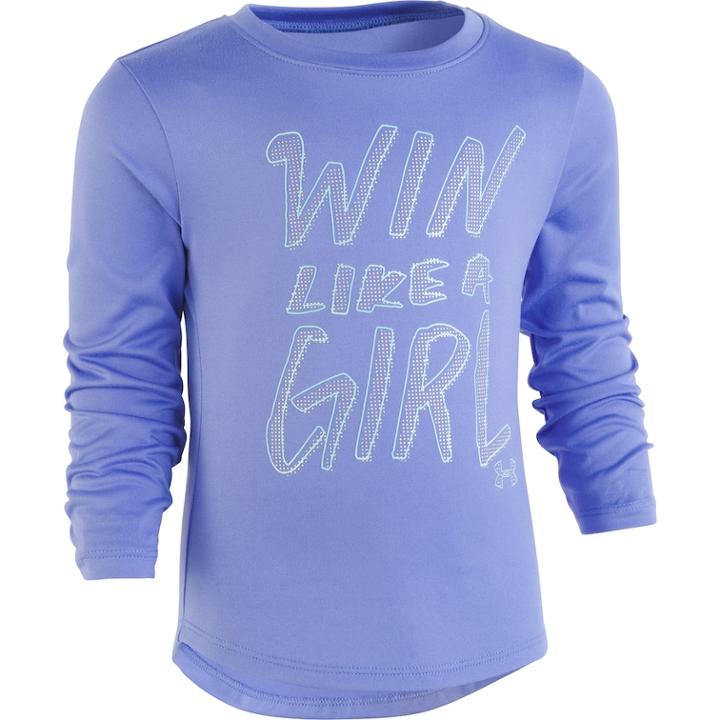 Toddler Girl Under Armour Win Like A Girl Graphic Tee, Size: 3t, Med Blue