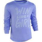 Toddler Girl Under Armour Win Like A Girl Graphic Tee, Size: 3t, Med Blue