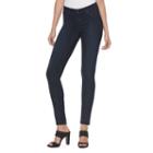 Women's Jennifer Lopez Embellished Super Skinny Jeans, Size: 0, Dark Blue