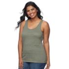 Juniors' Plus Size So&reg; Lace Tank, Teens, Size: 1xl, Med Green
