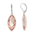 Simply Vera Vera Wang Simulated Crystal Marquise Drop Earrings, Women's, Pink