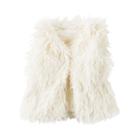 Carter's, Girls 4-8 Ivory Faux-fur Vest, Girl's, Size: 6x, White Oth