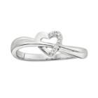 P4 Diamond Accent Heart Ring, Women's, Size: 7, White