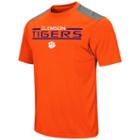 Men's Campus Heritage Clemson Tigers Rival Heathered Tee, Size: Xl, Med Orange