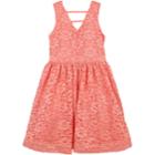 Girls 7-16 Speechless Floral Lace Sleeveless Dress, Size: 14, Med Orange